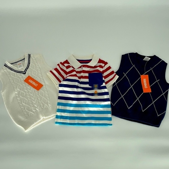 NEW WITH TAGS GYMBOREE Lot of 12-18M boys sweater shirt dressy - Picture 1 of 7